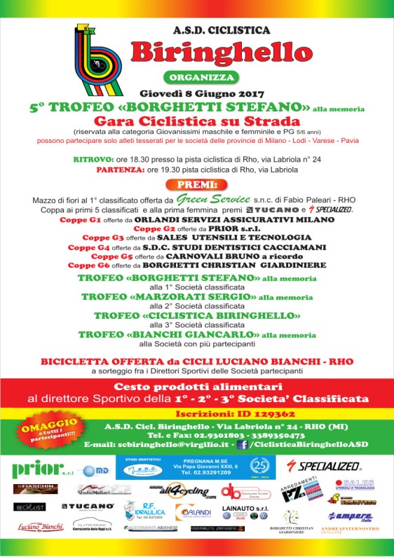 26.05.17 - 5^ Trofeo Borghetti Stefano